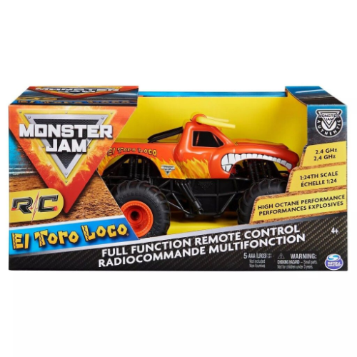 VEHICULO MONSTER JAM AUTO RADIO CONTROL 1:24 TORO LOCO - Imagen 2